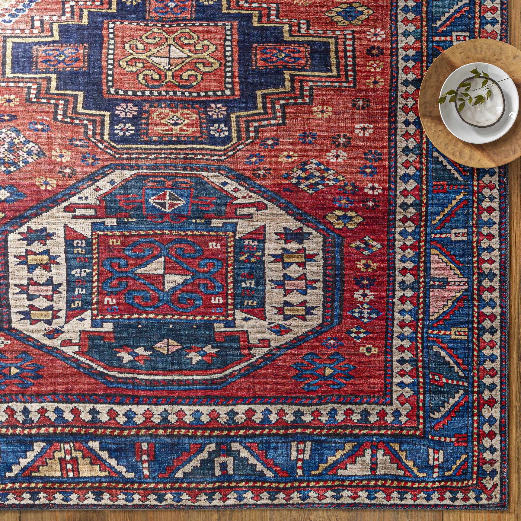 Kodiak Red&Blue Oriental Area Rug - Ornate Home