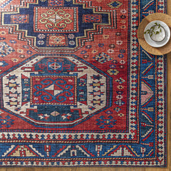 Kodiak Red&Blue Oriental Area Rug - Ornate Home