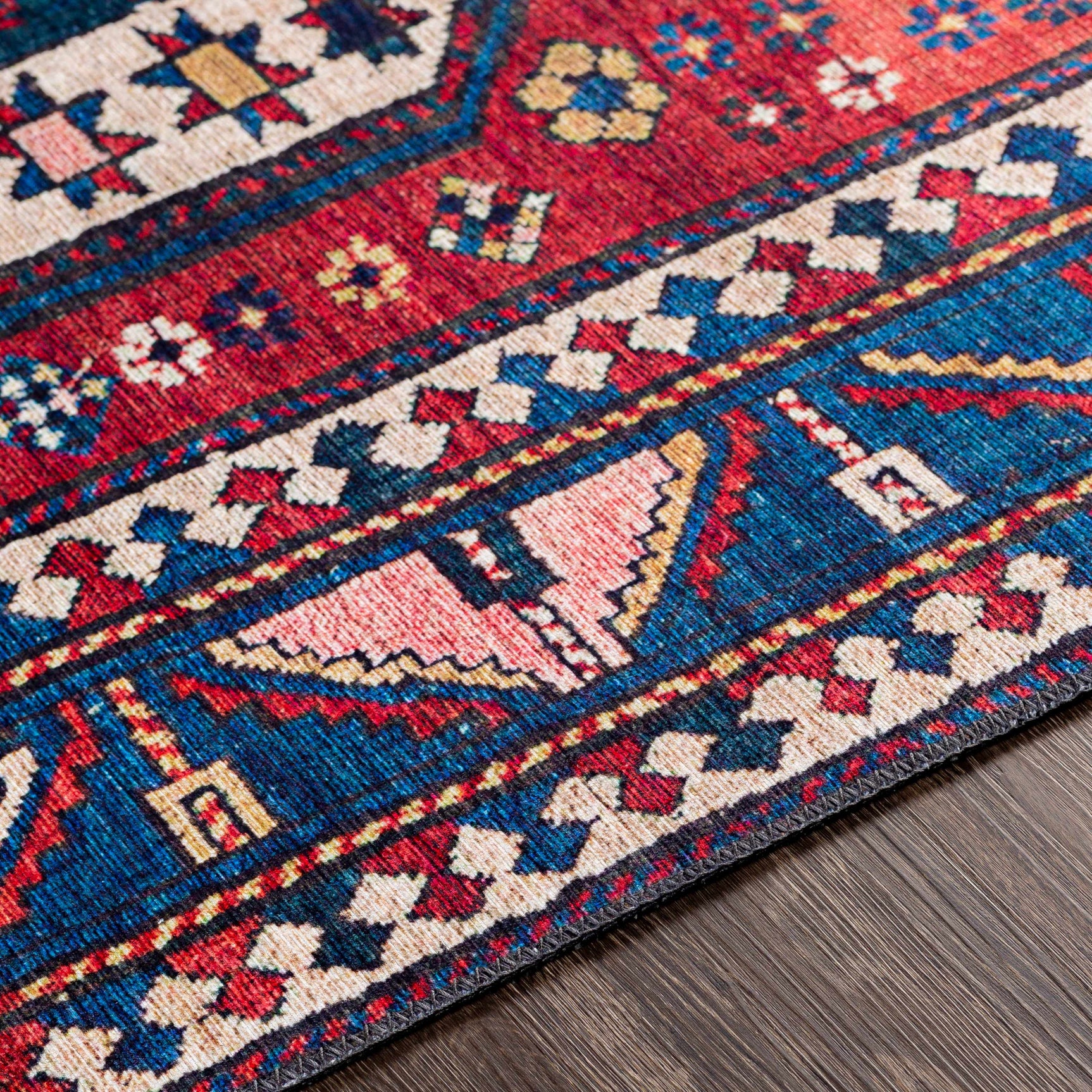 Kodiak Red&Blue Oriental Area Rug - Ornate Home