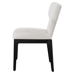 Koen Beige/Black Upholstered Side Chair (Set of 2) - Ornate Home