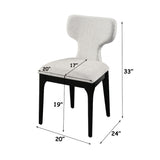 Koen Beige/Black Upholstered Side Chair (Set of 2) - Ornate Home