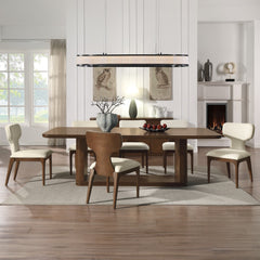 Koen Beige/Brown Oak Side Chair (Set of 2) - Ornate Home