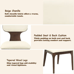 Koen Beige/Brown Oak Side Chair (Set of 2) - Ornate Home