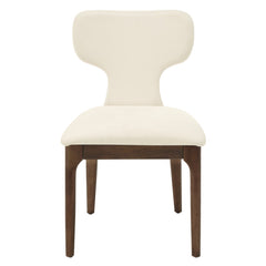 Koen Beige/Brown Oak Upholstered Side Chair (Set of 2) - Ornate Home