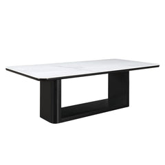 Koen Black Dining Table w/Ceramic Top - Ornate Home