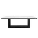 Koen Black Dining Table w/Ceramic Top - Ornate Home