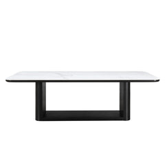 Koen Black Dining Table w/Ceramic Top - Ornate Home