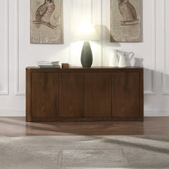 Koen Brown Oak Server - Ornate Home