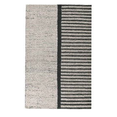 Kofu Stripe Natural/Black Rug - Ornate Home