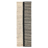 Kofu Stripe Natural/Black Rug - Ornate Home