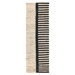 Kofu Stripe Natural/Black Rug - Ornate Home