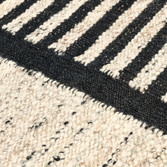 Kofu Stripe Natural/Black Rug - Ornate Home