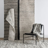 Kofu Stripe Natural/Black Rug - Ornate Home