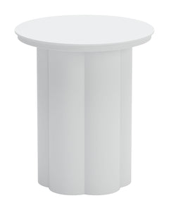 Kogur White Outdoor Side Table - Ornate Home
