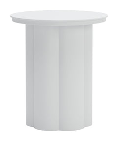 Kogur White Outdoor Side Table - Ornate Home