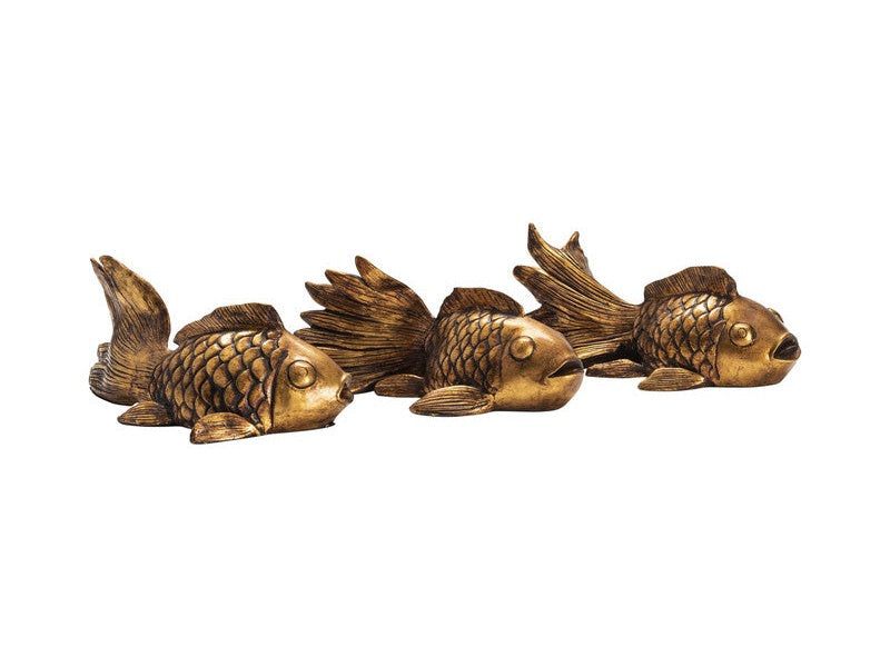 Koi Gold Statues - Ornate Home