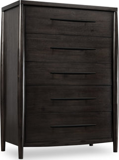 Koko Minx Five Drawer Acacia Wood Chest - Ornate Home