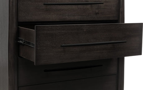 Koko Minx Five Drawer Acacia Wood Chest - Ornate Home