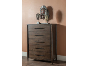 Koko Minx Five Drawer Acacia Wood Chest - Ornate Home