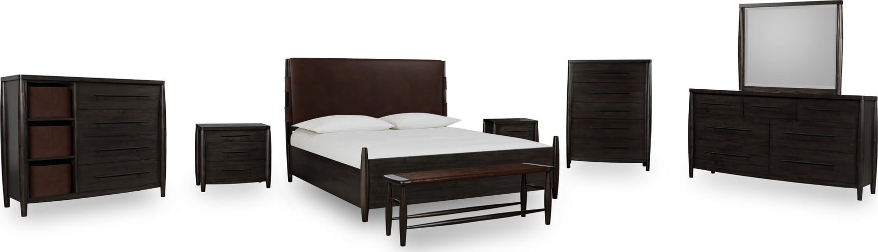 Koko Minx King Upholstered Panel Bed - Ornate Home