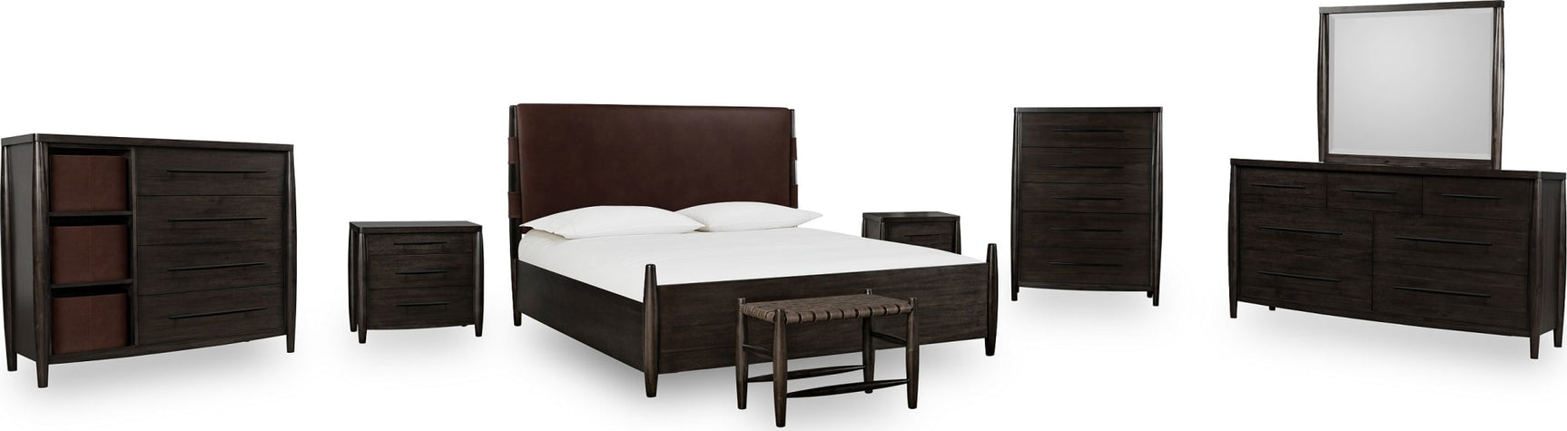 Koko Minx Queen Upholstered Panel Bed - Ornate Home