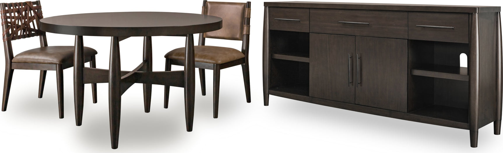 Koko Minx Round Acacia Wood Dining Table - Ornate Home