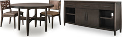 Koko Minx Round Acacia Wood Dining Table - Ornate Home