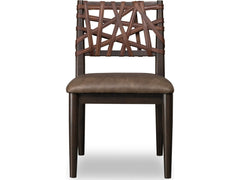 Koko Minx Synthetic Leather Dining Chair (Set of 2) - Ornate Home