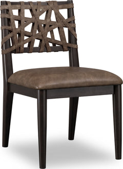 Koko Minx Synthetic Leather Dining Chair (Set of 2) - Ornate Home