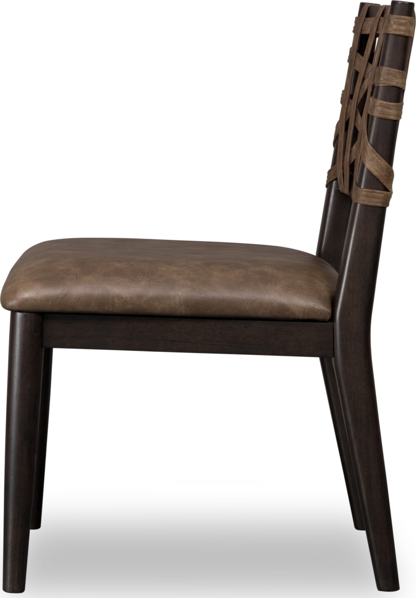 Koko Minx Synthetic Leather Dining Chair (Set of 2) - Ornate Home