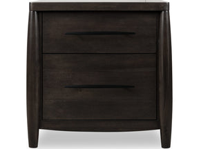 Koko Minx Two Drawer Nightstand with Cord Management - Ornate Home
