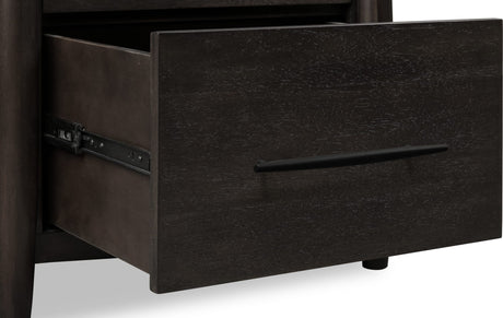 Koko Minx Two Drawer Nightstand with Cord Management - Ornate Home