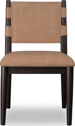 Koko Porcini/Minx Chenille Upholstered Dining Chair (Set of 2) - Ornate Home