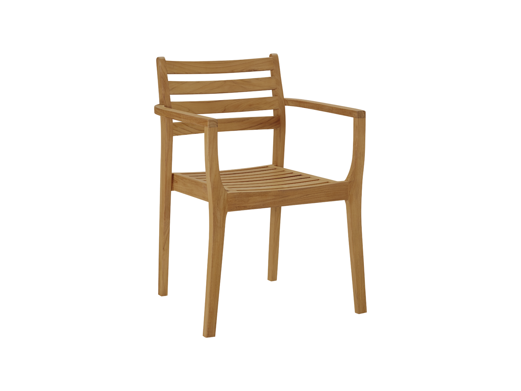 Kolding Teak Outdoor Dining Stacking Armchair (Set of 4) - Ornate Home