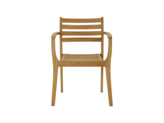 Kolding Teak Outdoor Dining Stacking Armchair (Set of 4) - Ornate Home