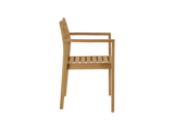 Kolding Teak Outdoor Dining Stacking Armchair (Set of 4) - Ornate Home
