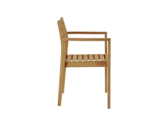 Kolding Teak Outdoor Dining Stacking Armchair (Set of 4) - Ornate Home
