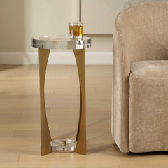 Kolkata Brass Accent Table - Ornate Home