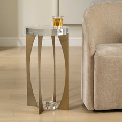 Kolkata Brass Accent Table - Ornate Home