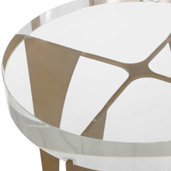 Kolkata Brass Accent Table - Ornate Home
