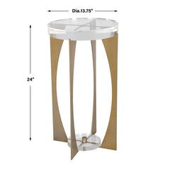 Kolkata Brass Accent Table - Ornate Home