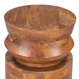 Kollam Walnut Side Table - Ornate Home