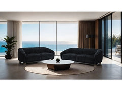 Kolvere Black Upholstery Set Living Room Set - Ornate Home