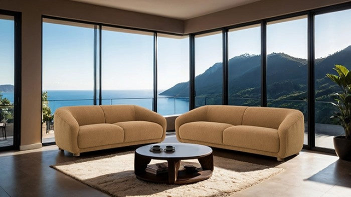 Kolvere Brown Loveseat - Ornate Home