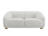 Kolvere White Loveseat - Ornate Home