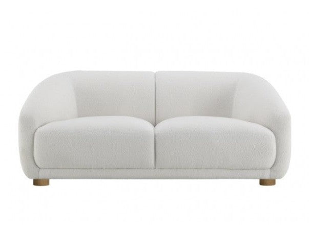 Kolvere White Loveseat - Ornate Home