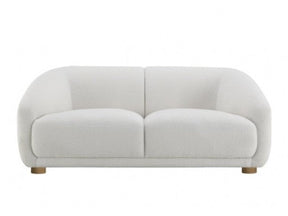Kolvere White Loveseat - Ornate Home