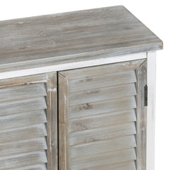 Kona Beach White/Brown Six-Door Sideboard - Ornate Home