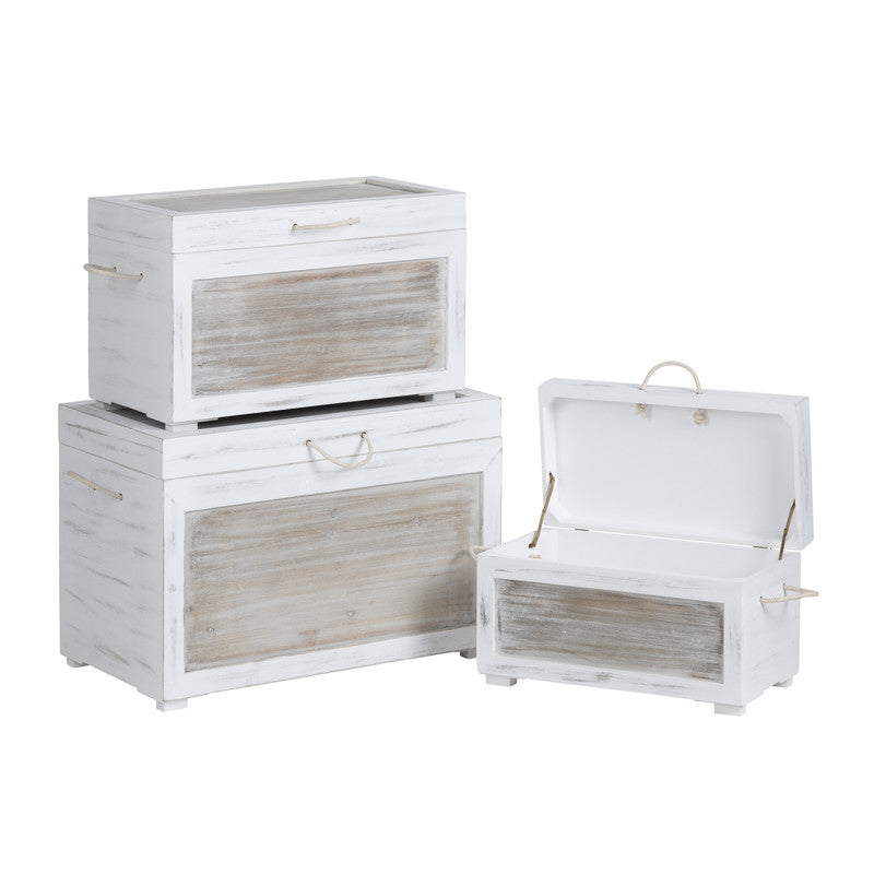 Kona Beach White/Tan 3-Piece Trunks - Ornate Home