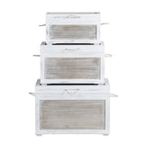 Kona Beach White/Tan 3-Piece Trunks - Ornate Home